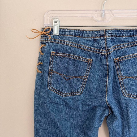 Y2K JORDACHE LOW RISE WESTERN SIDE TIE UP CAPRIS - Picture 8 of 8